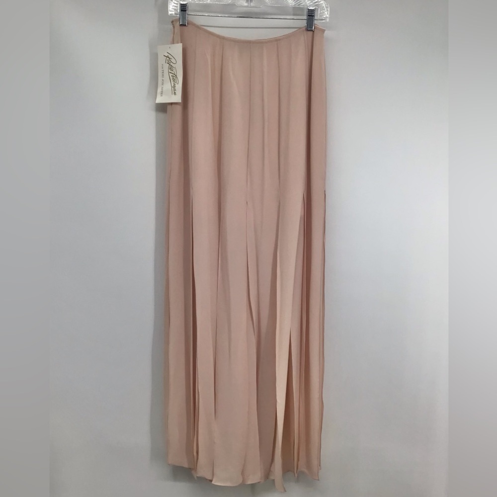 Rickie Freeman for Teri John Nights Pleated Skirt W/Cut Pleats Blush NWT Size 6